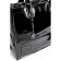 Bag Female genuine leather, black 37x12x30 cm
