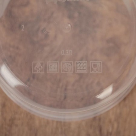Container Round shares, food, 300 ml, lilac color-3