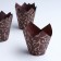 Tulip's baking uniform, brown, gold lilies, 5 x 8 cm