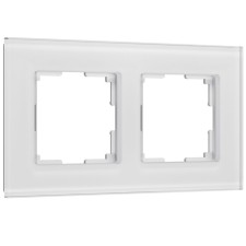 Frame for 2 posts Senso (white, glass Soft-Touch) W0023101