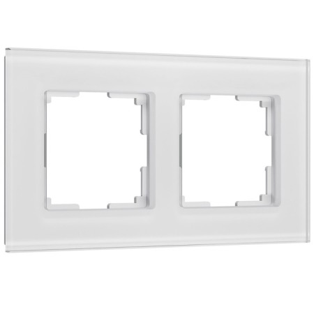 Frame for 2 posts Senso (white, glass Soft-Touch) W0023101