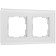 Frame for 2 posts Senso (white, glass Soft-Touch) W0023101