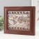 Key closed "map" 26.5x31.5 cm nut
