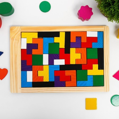 Zigzag puzzle, rectangular, 40 parts, 3 mm thick thickness-4