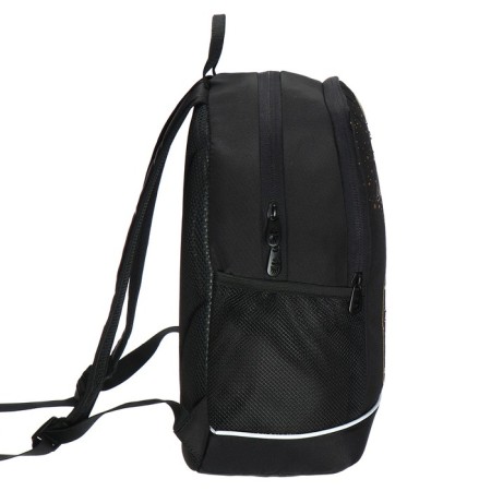 School backpack, 38 x 28 x 18 cm, Grizzly, ergonomic back, laptop department, black-3