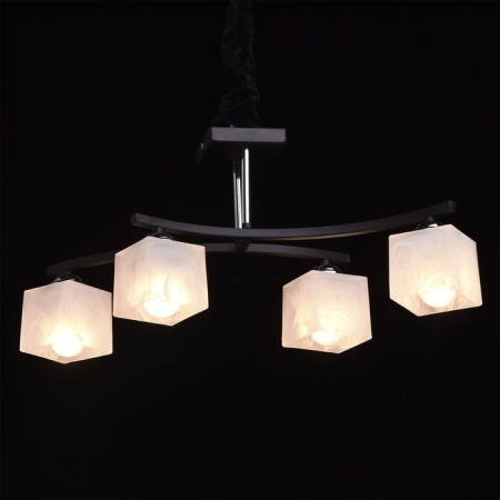 Tetro ceiling chandelier, 4x60W E27, black 58x36x25 cm-1