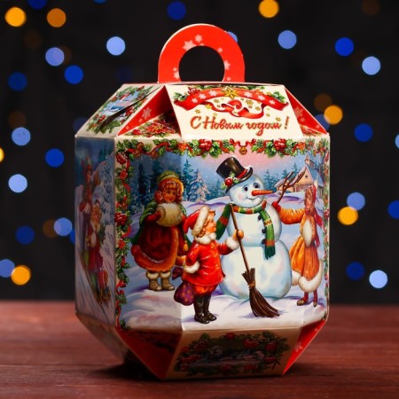 Gift box "Vintage", flashlight 13 x13 x17 cm-2