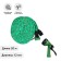 Rubber icy hose, 12 mm (1/2 "), 20 m, in a textile braid, with a watering gun, color mix, Greengo