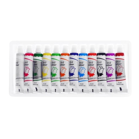 Oil paints, 12 colors, in a plastic tube, 12 ml, in a cardboard box-3