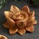 Figure "Snake in the lotus" burgundy with gilding, 4x10cm