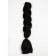 Zumba Kanecalon is monophonic, corrugated, 60 cm, 100 g, black color (#ay2)