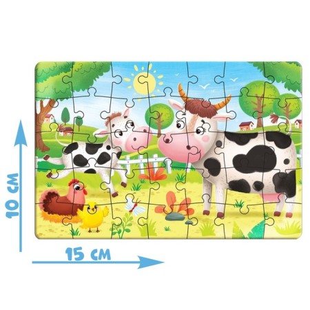 Puzzle in the metal ball "Fluffy kids", 35 elements-1
