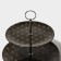 Fruitor Glass Buel -tier round shade "Golden Feat", D = 25/20 cm, black color