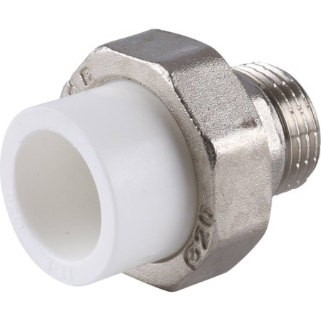 Detailed Kalde, polypropylene, d = 20 mm x 1/2 ", external threads of the ECO series-3