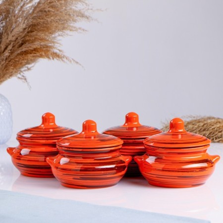 Set of pots "Pancake" 4x0.5l, rainbow mix-7
