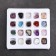 Collection of minerals, 20 pcs, 13x12 cm