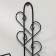 Suspension for the pots Wall "pattern", d = 16 cm, black