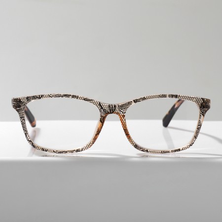 GAS GA0466 (Color: C3 Black Print, Brown; Diopter: +1.5; Toning: No)-1