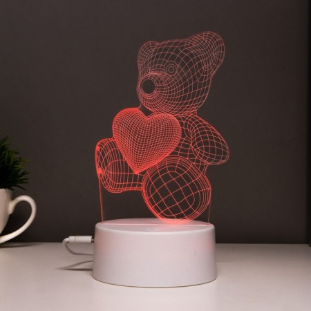 Sensor lamp "Mishutka" LED 7 colors USB/from white batteries-3