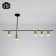 Odli lamp 5xgu10 black and gold 80x20x65 cm