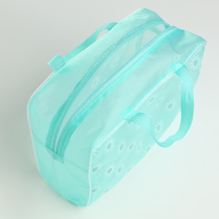 Lightning cosmetic bag, green color-2