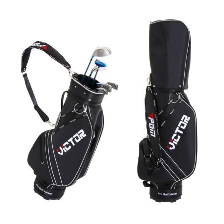PGM Victor golf bag, for clubs, nylon, black