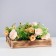 Kashpo wooden with a curly handle 27.5x20x5 cm, color exotic