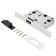 Latch magnetic gHILUR Art L7050-MS W, matte white color, without pens with a latch