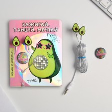 Vacuum headphones and icon “Light, dance, dream”, 11 x 20.8 cm