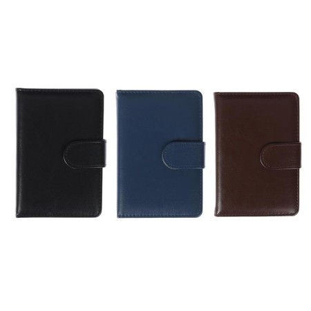 Diary Lowed A6, 100 sheets in a cage, with a strap, PVC cover, mix