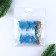New Year! Brongs for the decor "Snowflakes" are blue, 6 pcs.