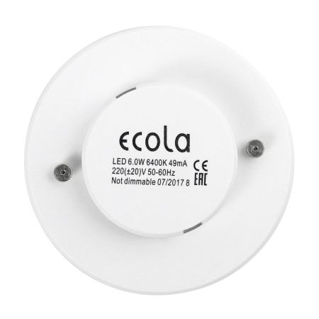 LED LED ECOLA LIGHT, GX53, 6 W, 6400 K, 27x75 mm, matte glass-2