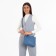 Bag Cross-Bodi with a zipper, blue color