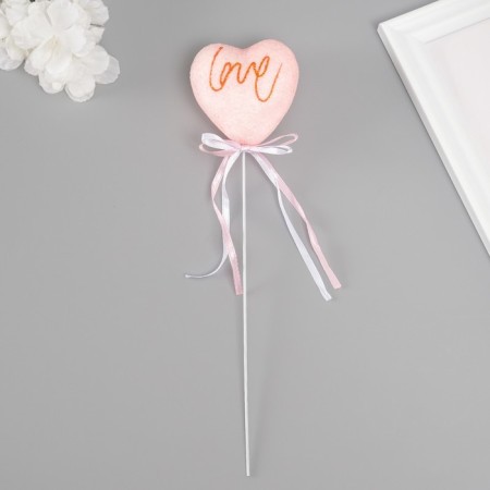 Decor for creativity "Love" length 20 cm, pink