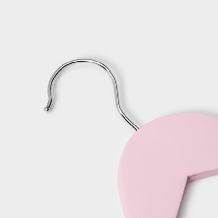 Shoulders - LadoM hangers, 3 pcs, children, 27 × 18 cm, pink color-2