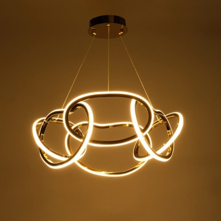 Lamp with PDU "Martin" LED 90W 3000-6000K gold 60x60x27-127 cm-3