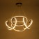 Lamp with PDU "Martin" LED 90W 3000-6000K gold 60x60x27-127 cm