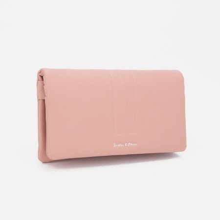Women's wallet on magnets, powder color