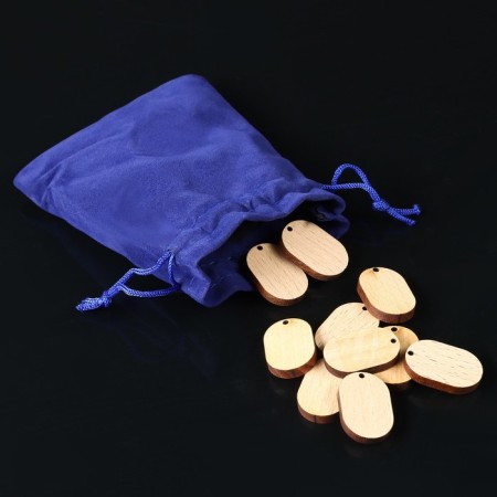Set of workpieces "Scandinavian runes", 2 x 3cm, 28pcs, BUCK-3