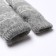 Women's mittens, gray/white color, size 20-22