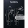 The shower system Zein Z3683, the upper and hand watering can, PVC hose, hygienic set, graphite