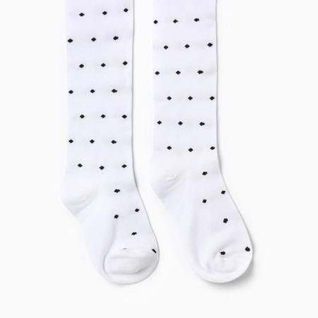 Pantyhose children, white color, height 116-122 cm-2