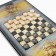 Narts "Sea", wooden board 60 x 60 cm, with a field for playing checkers