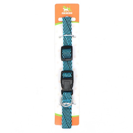 Collar "Kubel", Osh up to 37 cm, width 1.5 cm, blue-6