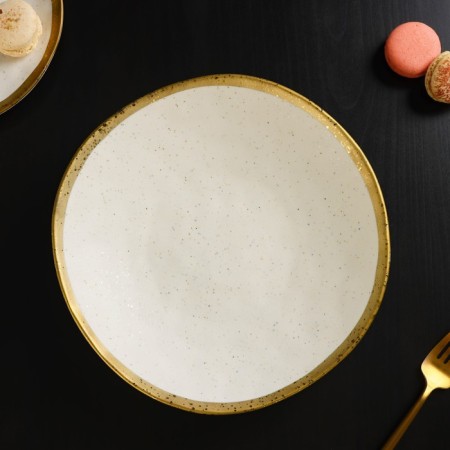 Porcelain Serving dish Magistro Poursephona, D = 24 cm, beige color-2