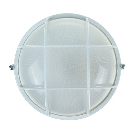 Lamp TDM NPB1302, E27, 60 W, IP54, Round, with a lattice, white-1