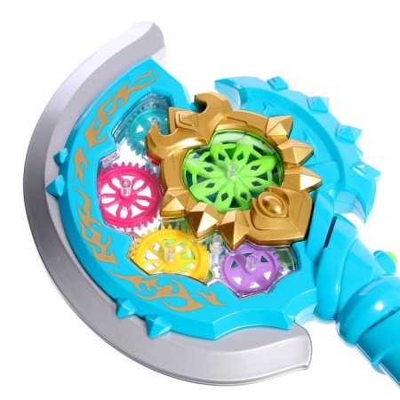 SEX with gears, light and sound effects, vibration of the blade, works from batteries-4
