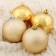 Set of balls Plastic D -8 cm, 16 pcs "Festive lights - Krakelyur" gold