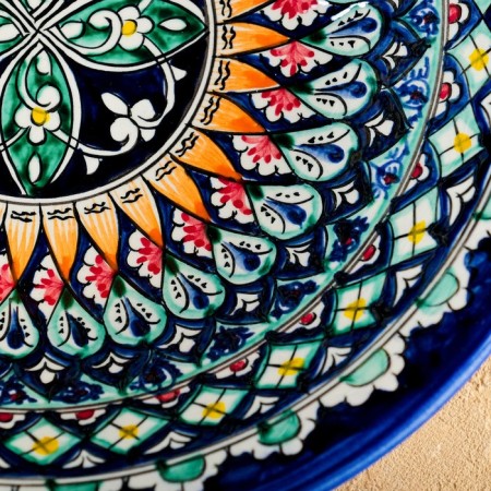 Buditsa Rishtan ceramics "Patterns", 28 cm, mix-2