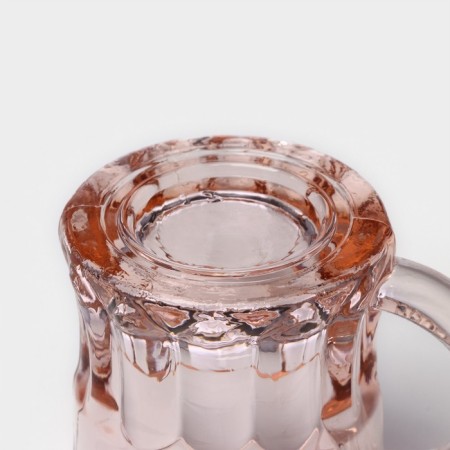 Set of glass piles Puma, 25 ml, 6 pcs, pink color-3